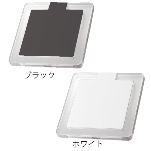 【アウトレット】クリアワイヤレス充電器　スクエア　5W：ブラックの商品画像5枚目