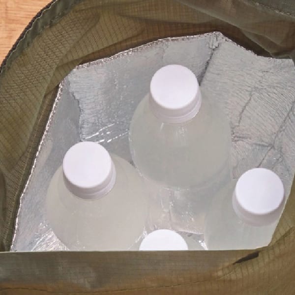 テントクロス保冷温ランチバッグ1個(グレー)◆の商品画像3枚目