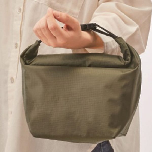 テントクロス保冷温ランチバッグ1個(オリーブ)◆の商品画像2枚目