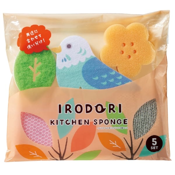 イロドリ　キッチンスポンジ5種セットの商品画像3枚目