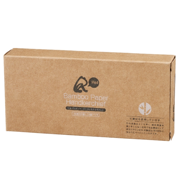 リル　バンブーペーパーハンカチ3個パック【SGDsグッズ】【アウトレット】の商品画像3枚目