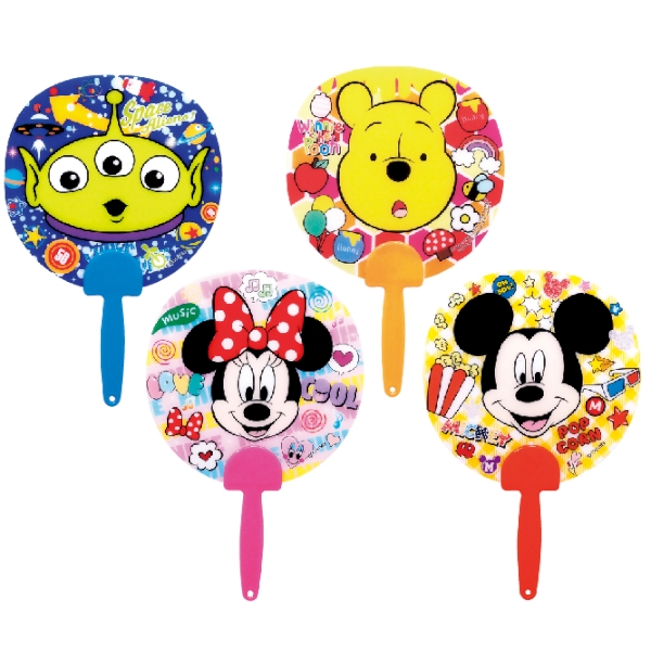 キャラクター顔柄ミニうちわの商品画像2枚目