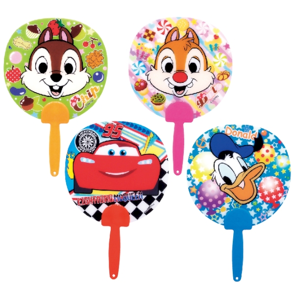 キャラクター顔柄ミニうちわの商品画像3枚目