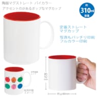 陶器マグストレート バイカラー：レッド｜A14-TS-1886-002｜きっと