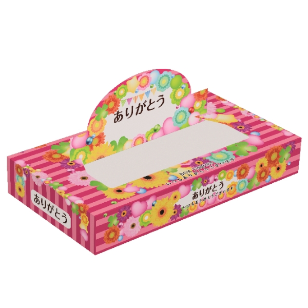 ありがとうポップアップ　BOXティッシュ40Wの商品画像2枚目