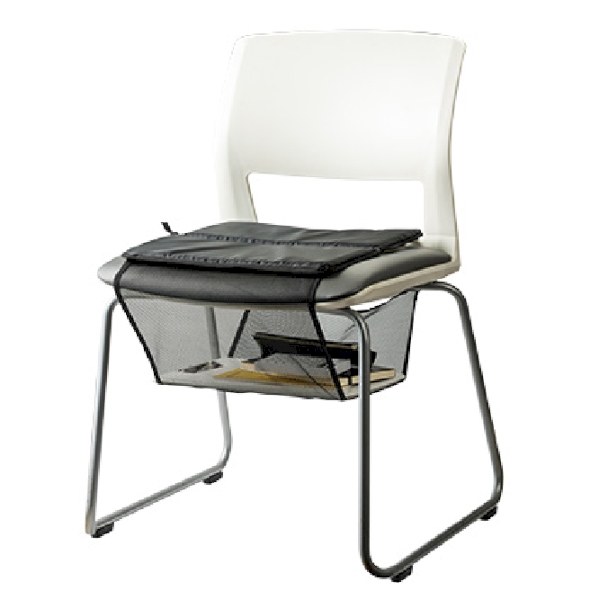 あしもとネット付きクッション(黒)の商品画像2枚目