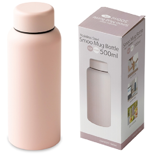 真空断熱ステンレスマグボトル(500ml)(ピンク)の商品画像4枚目