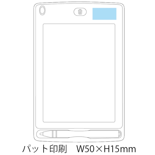 タブレット型電子メモパッド(6.0インチ)(黒)の商品画像3枚目