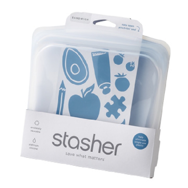 スタッシャーシリコンバッグ(EZサンドイッチ)(クリア)【stasher】の商品画像2枚目