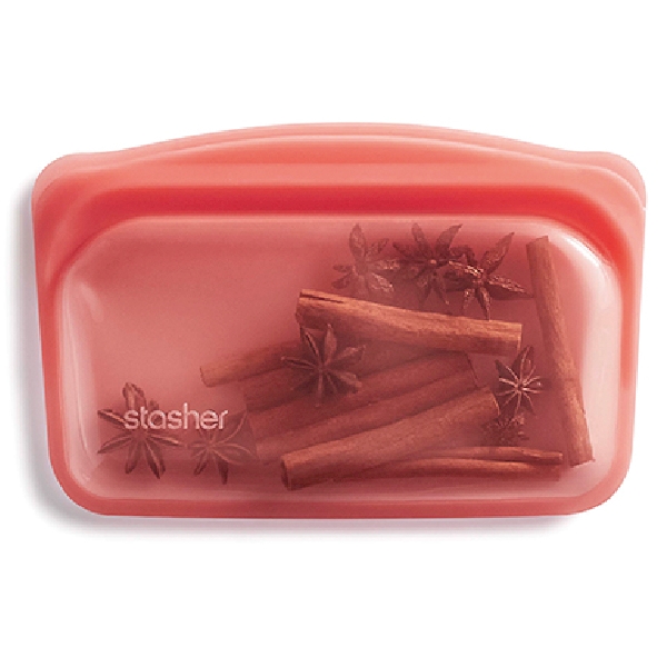 スタッシャーシリコンバッグ(EZスナック)(レッド)【stasher】の商品画像2枚目