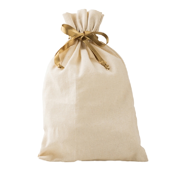 ラッピング巾着L(ナチュラル)【リボンの色選べます】の商品画像5枚目