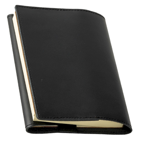 本革文庫本カバー(黒)の商品画像4枚目