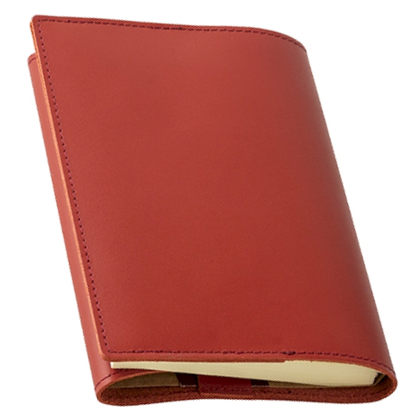 本革文庫本カバー(赤)の商品画像4枚目