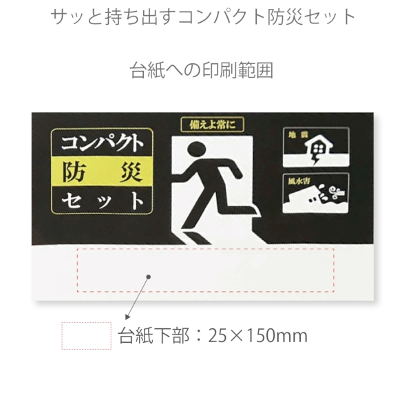 サッと持ち出すコンパクト防災セット　5点の商品画像3枚目