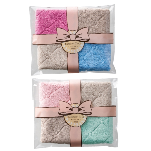 リバーシブルカラー　キッチンクロス2枚組の商品画像3枚目