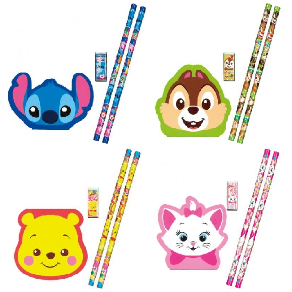 みんなのキャラクター　オールスター文具4点セットの商品画像2枚目