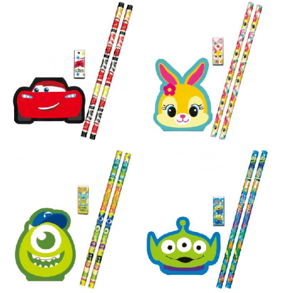 みんなのキャラクター　オールスター文具4点セットの商品画像4枚目