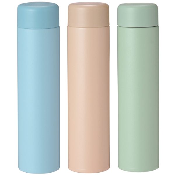 ストッパー付き真空ステンレススリムボトル200ml　1本【ミニボトル】の商品画像5枚目