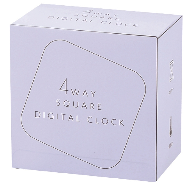 4WAYスクエアデジタルクロックの商品画像2枚目