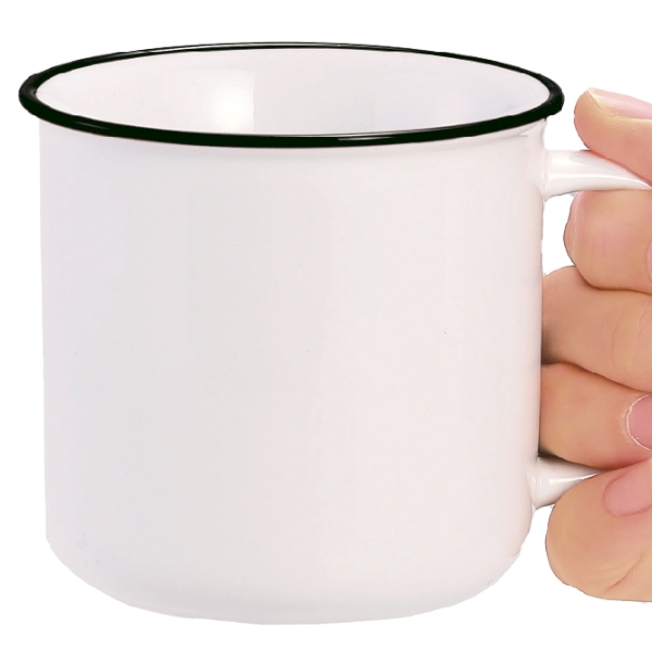 ホーロースタイルマグカップ(ブラック)の商品画像2枚目