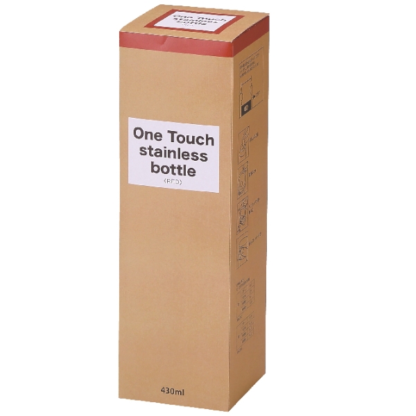 セルトナ・ワンタッチ式真空ステンレスボトル(レッド)の商品画像4枚目