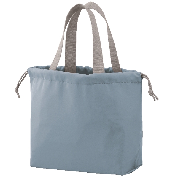 保冷温巾着バッグ(ブルー)の商品画像4枚目