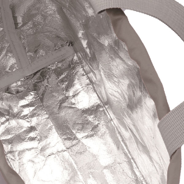 保冷温巾着バッグ(グレー)の商品画像2枚目