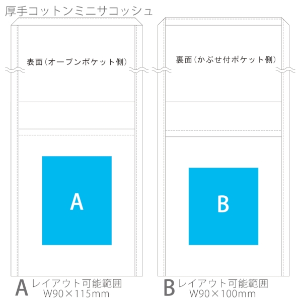 厚手コットンミニサコッシュ：オリーブの商品画像3枚目