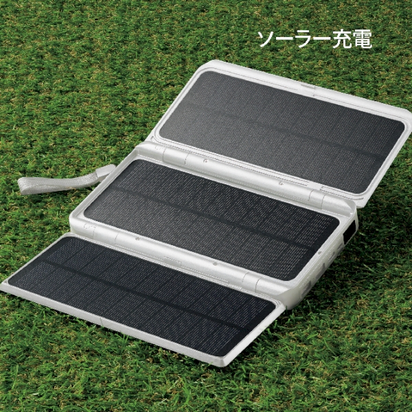 ソーラーパネルバッテリー10000：MA091の商品画像2枚目