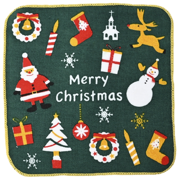 クリスマスノエル・タオルハンカチ：25B0732 【Christmas　Xmas】の商品画像3枚目