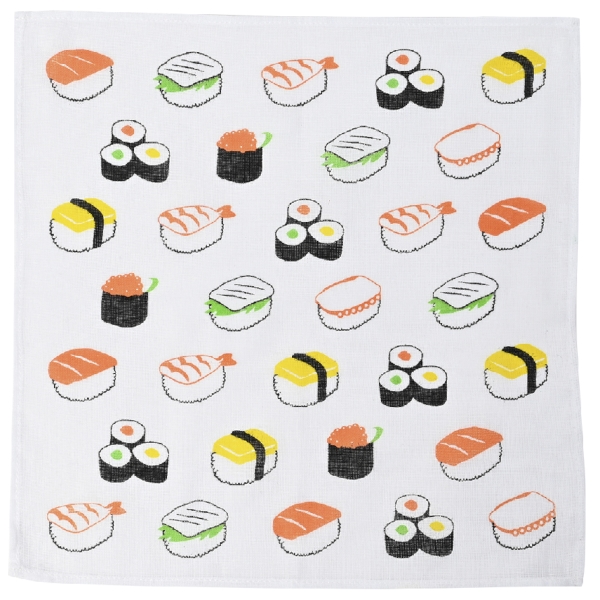 寿司柄ふきん：25B3034 【敬老・縁起物】の商品画像3枚目