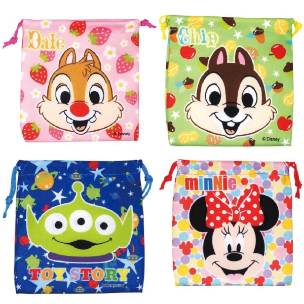 みんなのキャラクター　顔柄巾着1枚の商品画像3枚目