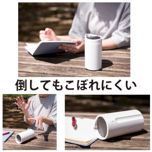 倒れてもこぼれないサーモタンブラー：ブラックの商品画像2枚目