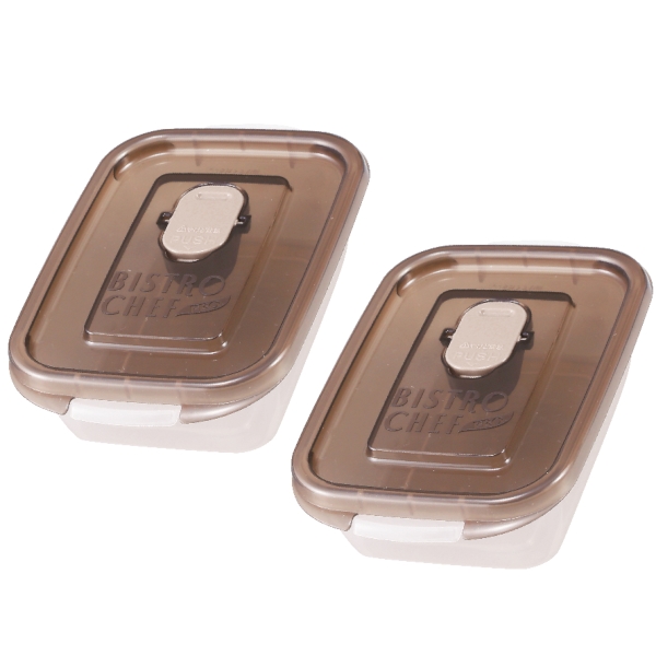 ビストロシェフ・空気弁付き保存容器400ml　2Pセットの商品画像5枚目