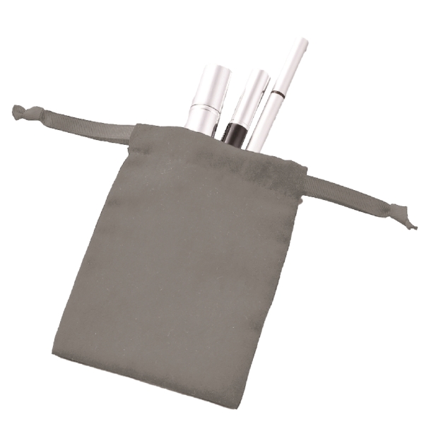 スウェードスタイル巾着(S)(グレー)の商品画像2枚目