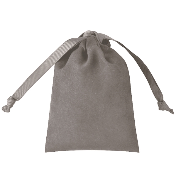 スウェードスタイル巾着(S)(グレー)の商品画像4枚目