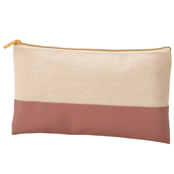バイカラーズ・フラットポーチ(ダスティピンク)の商品画像5枚目