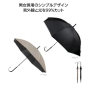 ベーシックカラー晴雨兼用長傘　A01-36468