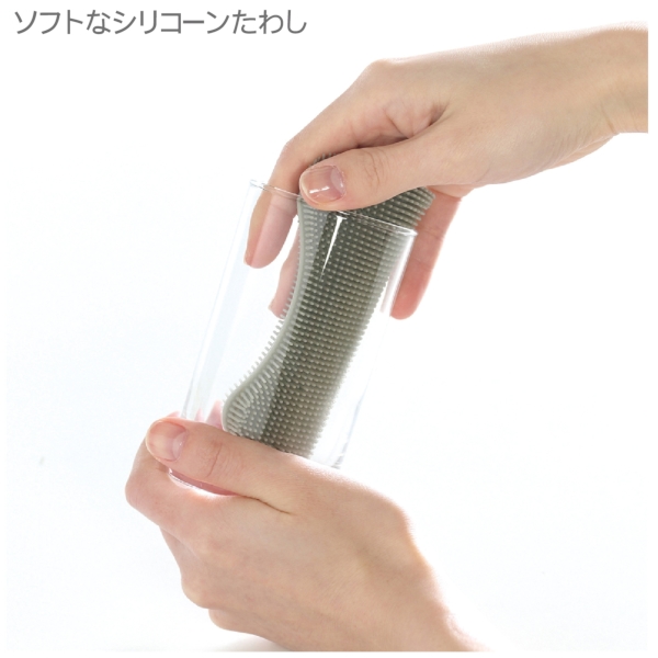 ソフトなシリコーンたわし1個の商品画像2枚目