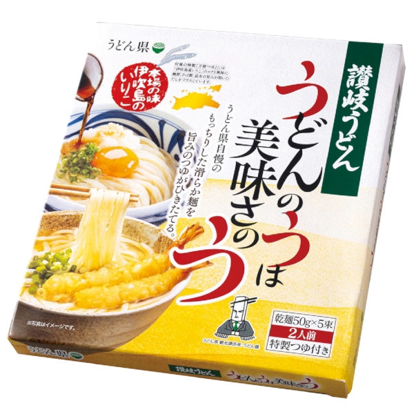 うどん県　讃岐うどん5束つゆ付の商品画像3枚目