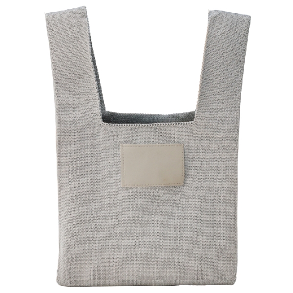 ニットバッグ1個(グレー)の商品画像5枚目