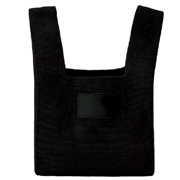 ニットバッグ1個(ブラック)の商品画像5枚目