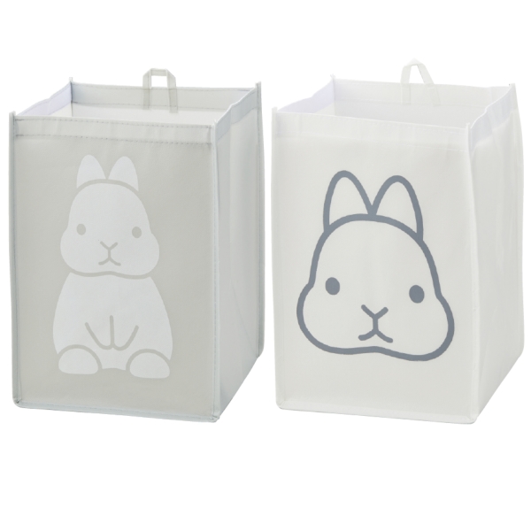 ウサギ　折りたたみランドリーBOX【暮らしの必需品・販促品】の商品画像3枚目