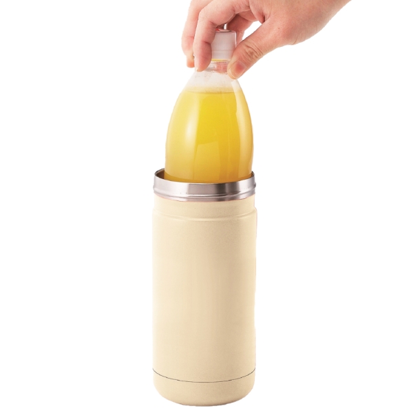 ビーサイド・真空二重ペットボトルクーラー(ホワイト)の商品画像2枚目