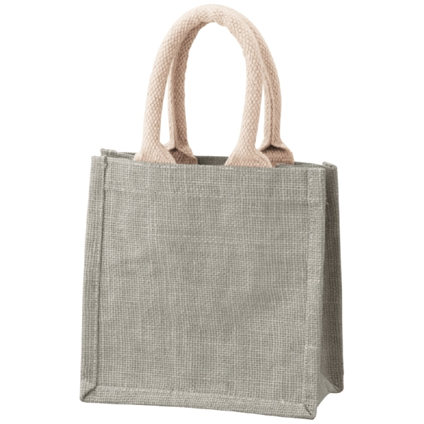 カラージュートミニバッグ(グレー)の商品画像2枚目