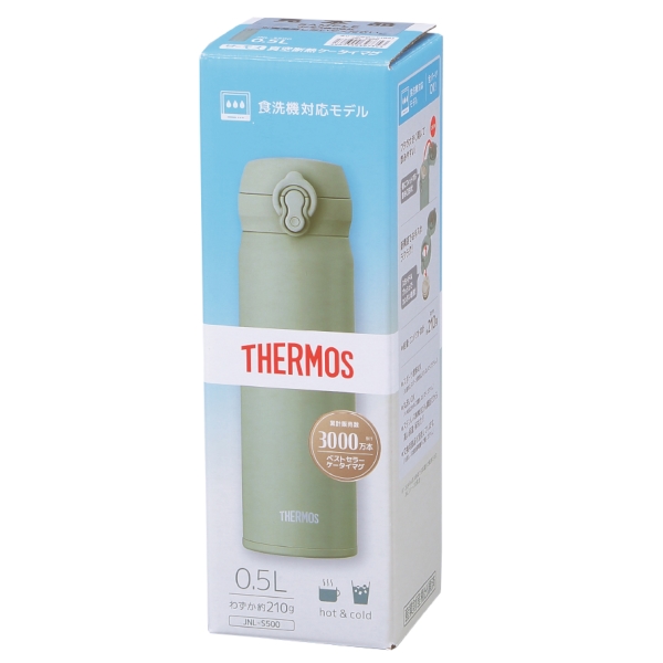 サーモス・真空断熱ケータイマグ500mlJNL(オリーブグリーン)の商品画像4枚目