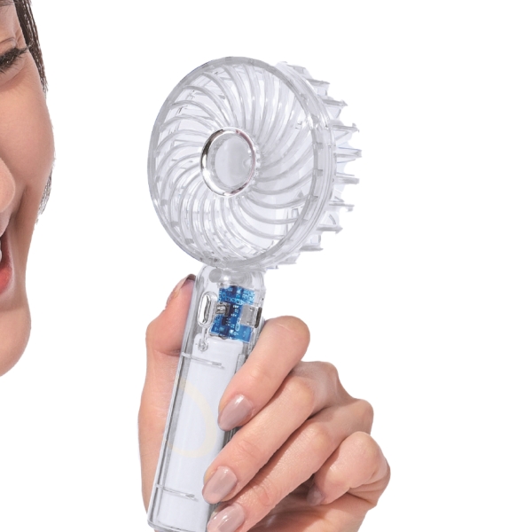 クリアハンディファン(ストラップ付き)(クリア)の商品画像2枚目