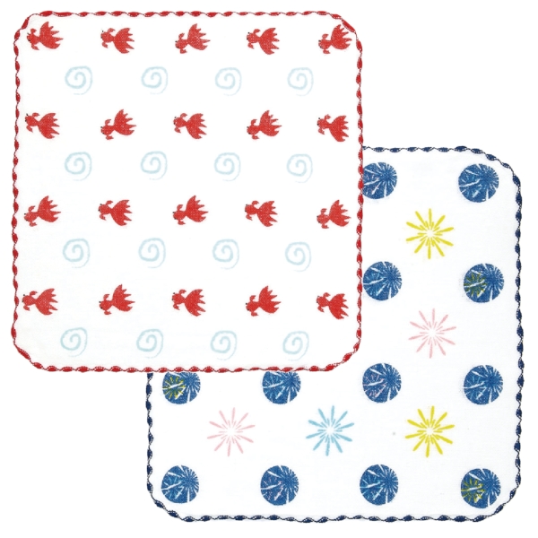 ほんの気持ち和柄ガーゼタオルハンカチ：25A0574 【和小物・和風】【アレンジタオル】の商品画像2枚目