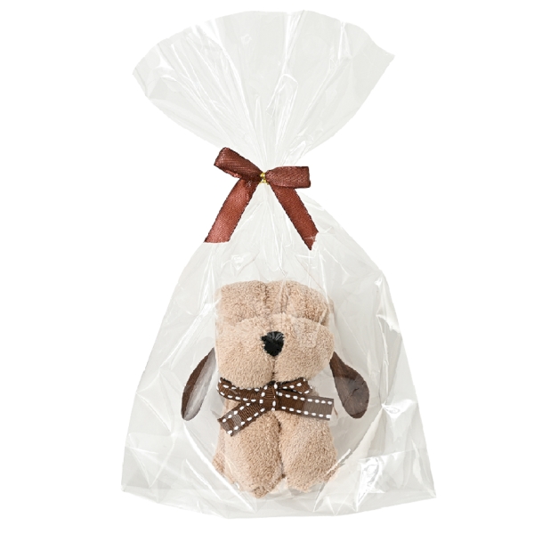 ふんわりわんこタオルハンカチ：25B4133  【アレンジタオル】の商品画像2枚目