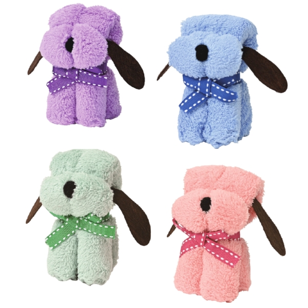 ふんわりわんこタオルハンカチ：25B4133  【アレンジタオル】の商品画像3枚目